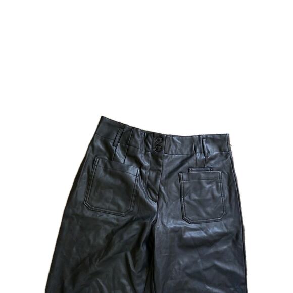The Junie High-Rise Flare Pants by Maeve Faux-Leather Edition Size 31 NWTS - Picture 8 of 13